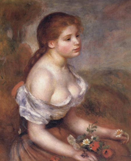 Young Girl with Daisies